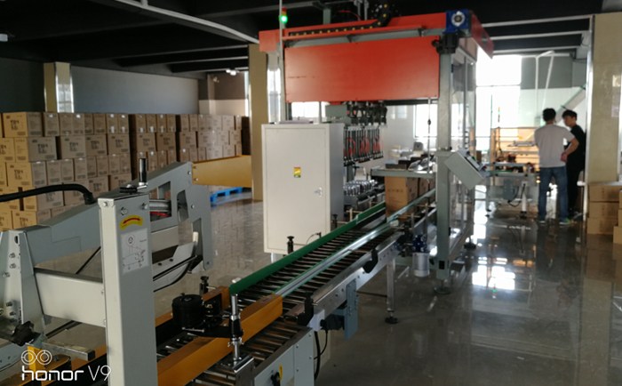 自動(dòng)裝箱機(jī)流水線